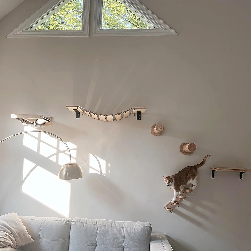 Wall-Mounted Cat Climbing Shelf