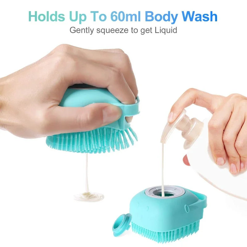 Silicone Pet Shampoo Brush