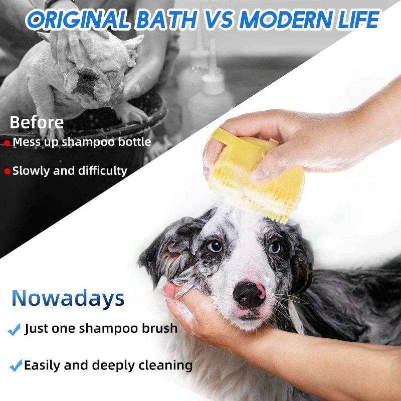 Silicone Pet Shampoo Brush