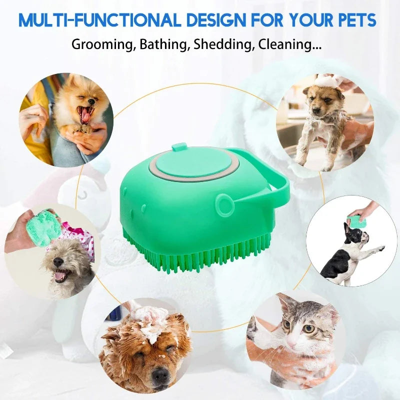 Silicone Pet Shampoo Brush